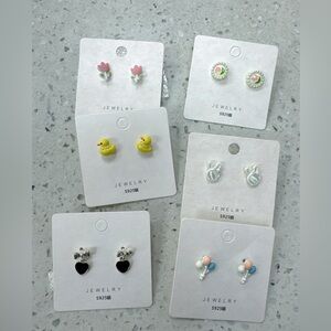 Cute Assorted Stud Earrings Set